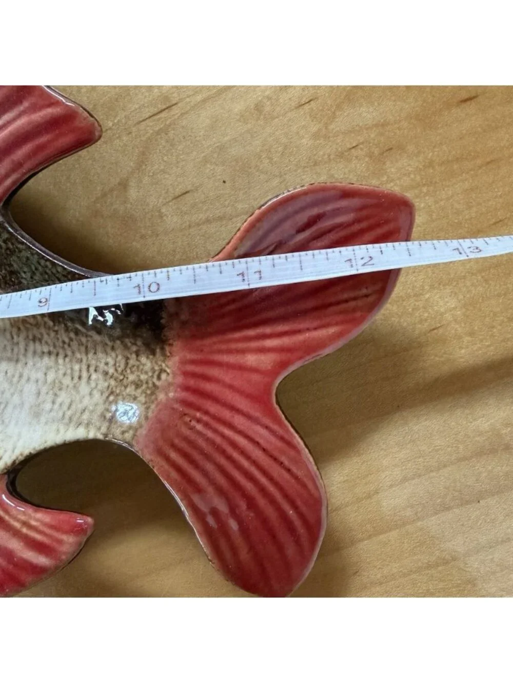 Pier 1 Imports Fish Ceramic Decorative 3 Serving Dishes Red Fin Beach Coastal